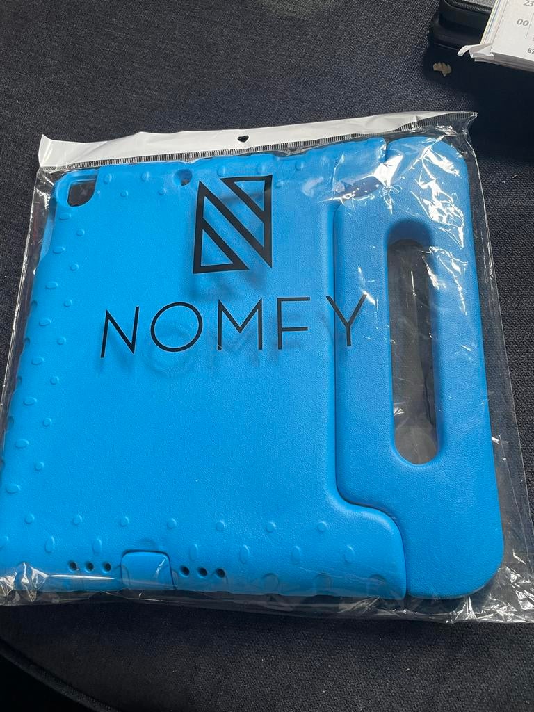 NOMFY Tablet Hoes Blauw - Bescherming voor Kinderen, Computers en Software, Tablet-hoezen, Ophalen of Verzenden, Nieuw, 10 inch