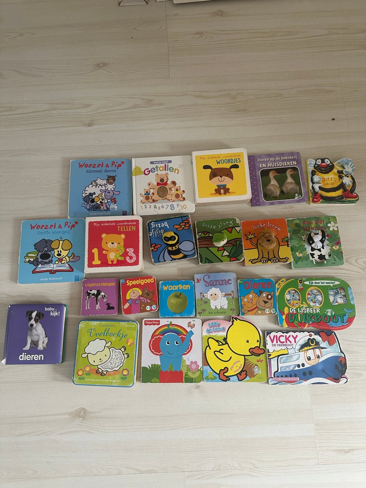 Grote collectie baby- en kinderboekjes, 23 stuks, Ophalen of Verzenden, Gelezen, Uitklap-, Voel- of Ontdekboek, 0 tot 6 maanden