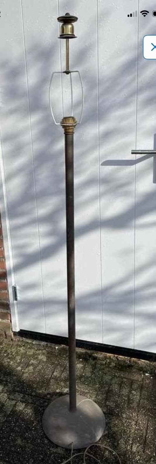 Mooie ijzeren lampenpoot, Huis en Inrichting, Ophalen, Gebruikt, Metaal, Minder dan 100 cm