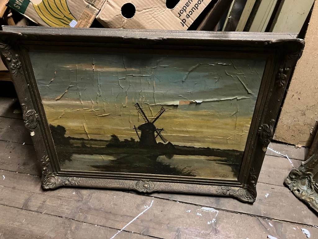 Schilderij Wouters molen, Ophalen