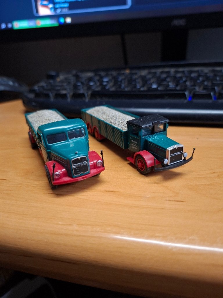 Marklin 2x MAN LKW, Ophalen of Verzenden, Bus of Vrachtwagen, Rietze