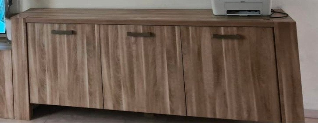 Mooi licht eiken dressoir met 3 deuren, Ophalen of Verzenden