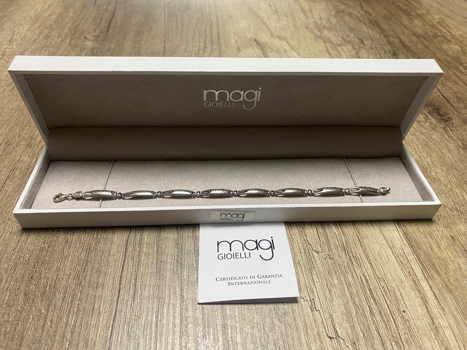 Armband 18k witgoud, Ophalen of Verzenden, Zo goed als nieuw, Wit, Goud