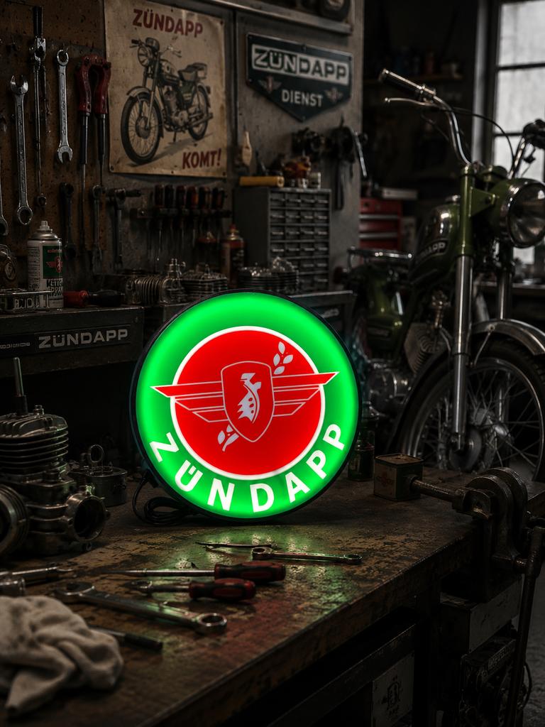 Nieuw Zündapp LED-reclamebord - Perfect voor de garage!, Ophalen of Verzenden