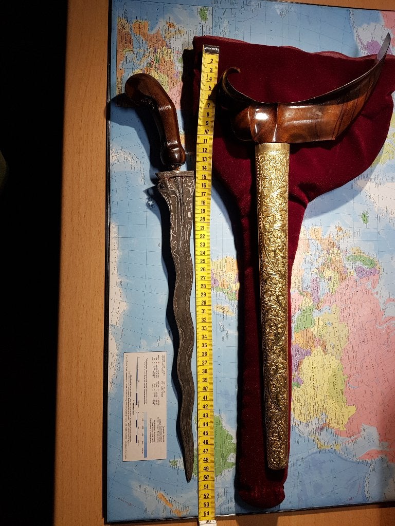 keris, Antiek en Kunst, Ophalen, Wapen, Indonesië, Meerkleurig