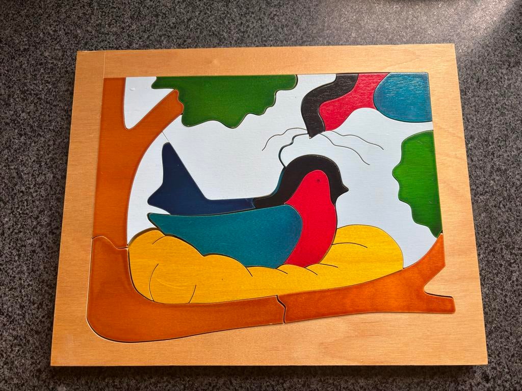 3 Lagen Legpuzzel: Van Vogelnest tot Uitbroeden Eieren, Kinderen en Baby's, Ophalen of Verzenden, Zo goed als nieuw, Puzzelen