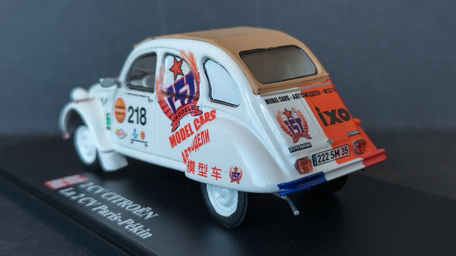 Citroen 2cv Raid Paris Peking  1:43 Eligor Autoplus Pol, Overige merken, Auto, Verzenden, .