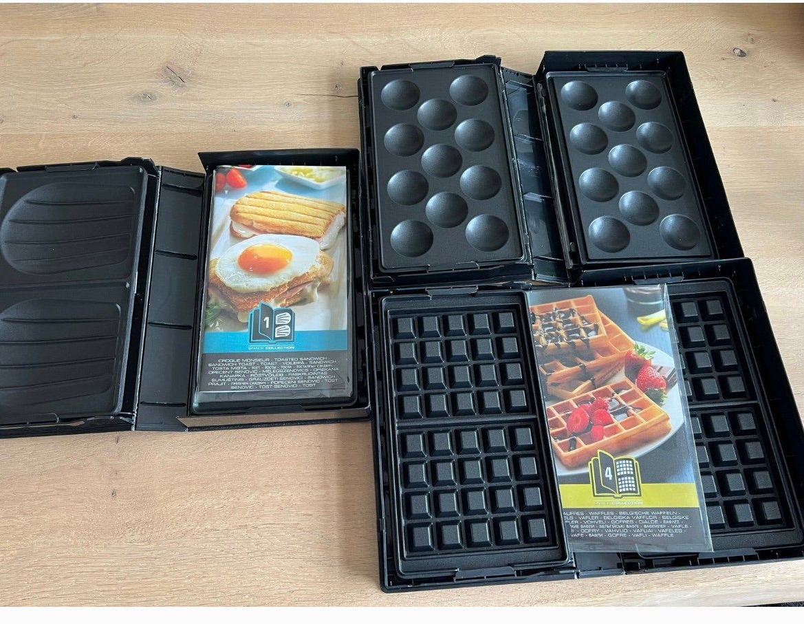 Tefel snack collection platen (wafel, tosti, poffertjes), Ophalen of Verzenden, Zo goed als nieuw