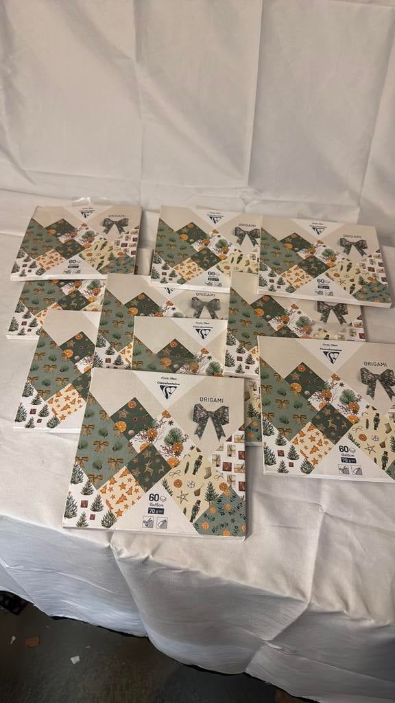Origami papier 10 verpakkingen a 60 vellen 15x15, Hobby en Vrije tijd, Ophalen of Verzenden, Nieuw