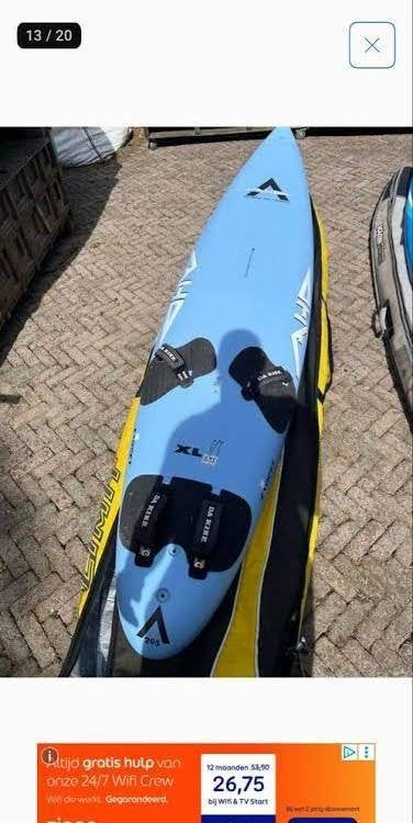 windsurfen ahd, Ophalen, Zo goed als nieuw, Overige typen, Met vin(nen)
