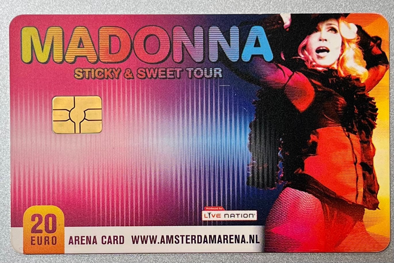2 Madonna Amsterdam ArenA Cards gebruikt, Ophalen of Verzenden, Gebruikt, Overige typen