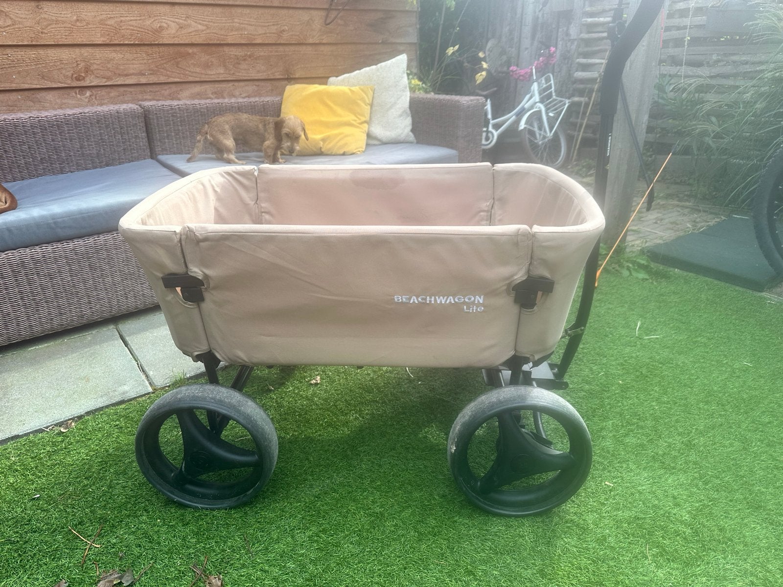 Beachwagon Lite - Opvouwbare bolderkar met zonnekap, Ophalen, Opvouwbaar, Gebruikt