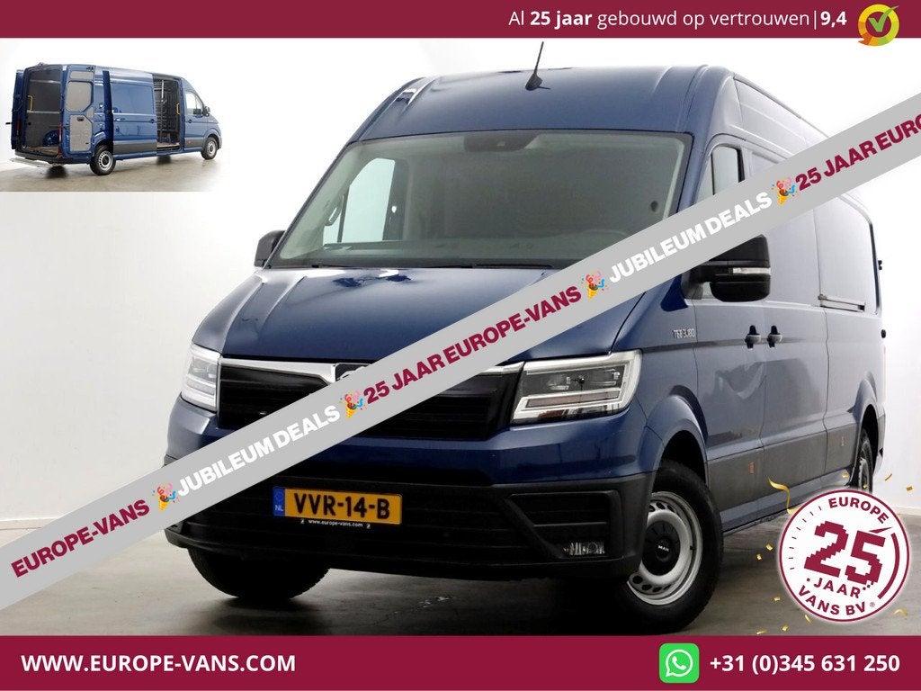 MAN TGE 3.180 2.0 177pk DSG-Automaat L4H3 (L3H2) Maxi LED/Ca, Auto's, Gebruikt, Euro 6, 4 cilinders, Blauw