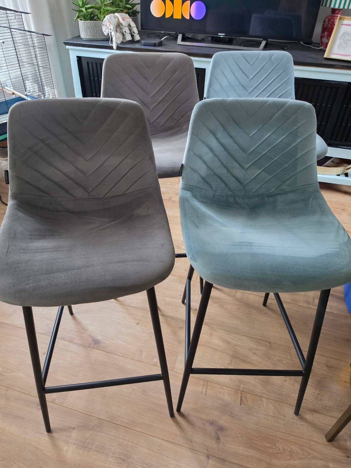 barstoel barkruk riverdale 4 stuks, Ophalen, Gebruikt, Met voetsteun, 60 tot 90 cm