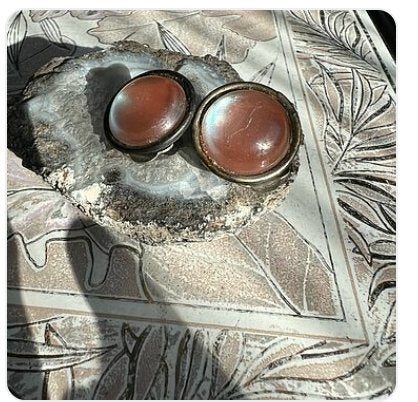 Clipoorbellen , Saphiret, Tsjechoslowakije, Sieraden, Tassen en Uiterlijk, Ophalen of Verzenden, Overige materialen