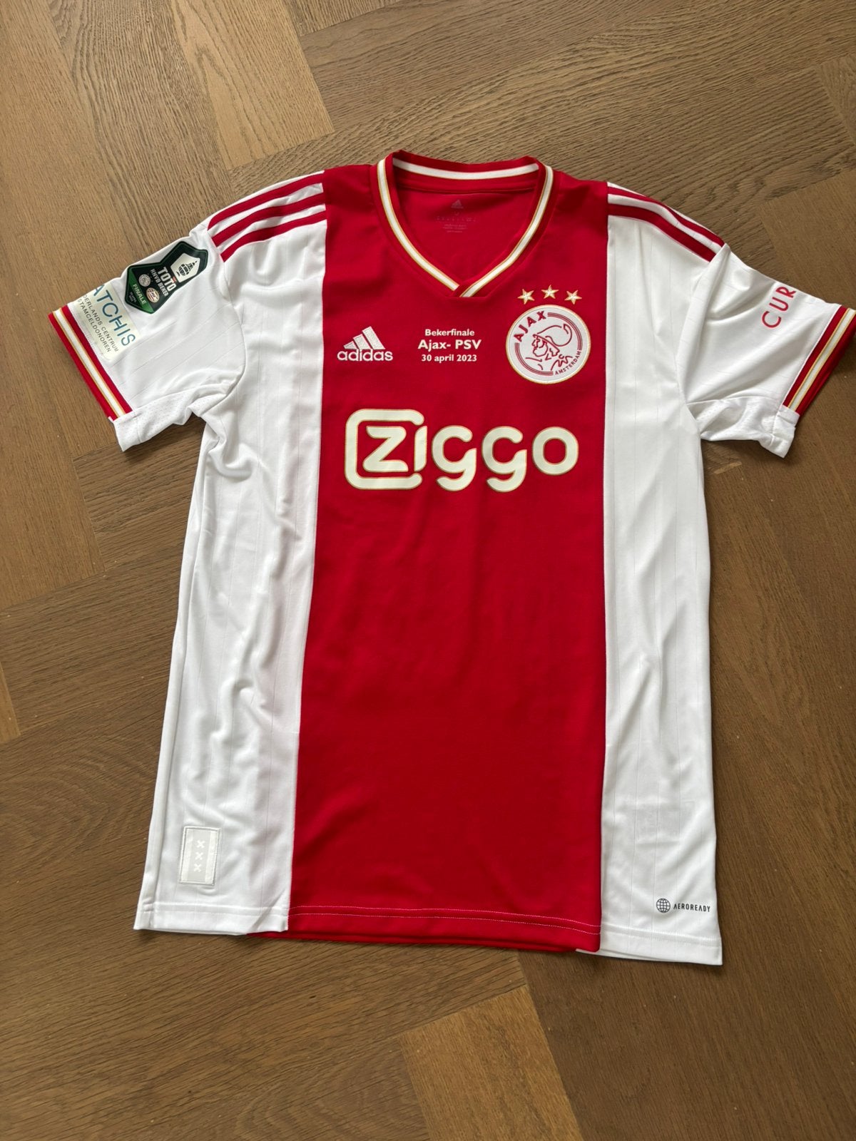 Ajax shirt bekerfinale 2023 Timber matchworn Match worn, Maat XL, Ophalen of Verzenden, Zo goed als nieuw, Shirt
