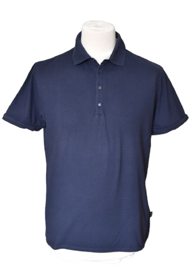 Boss, Hugo Boss jersey polo, blauw, Mt. M, Kleding | Heren, Polo's, Zo goed als nieuw, BOSS Hugo Boss, Verzenden, Maat 48/50 (M)