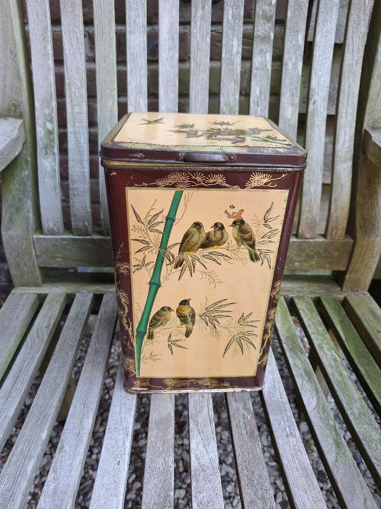 Vintage theeblik, Ophalen of Verzenden, Gebruikt, Thee, Overige merken