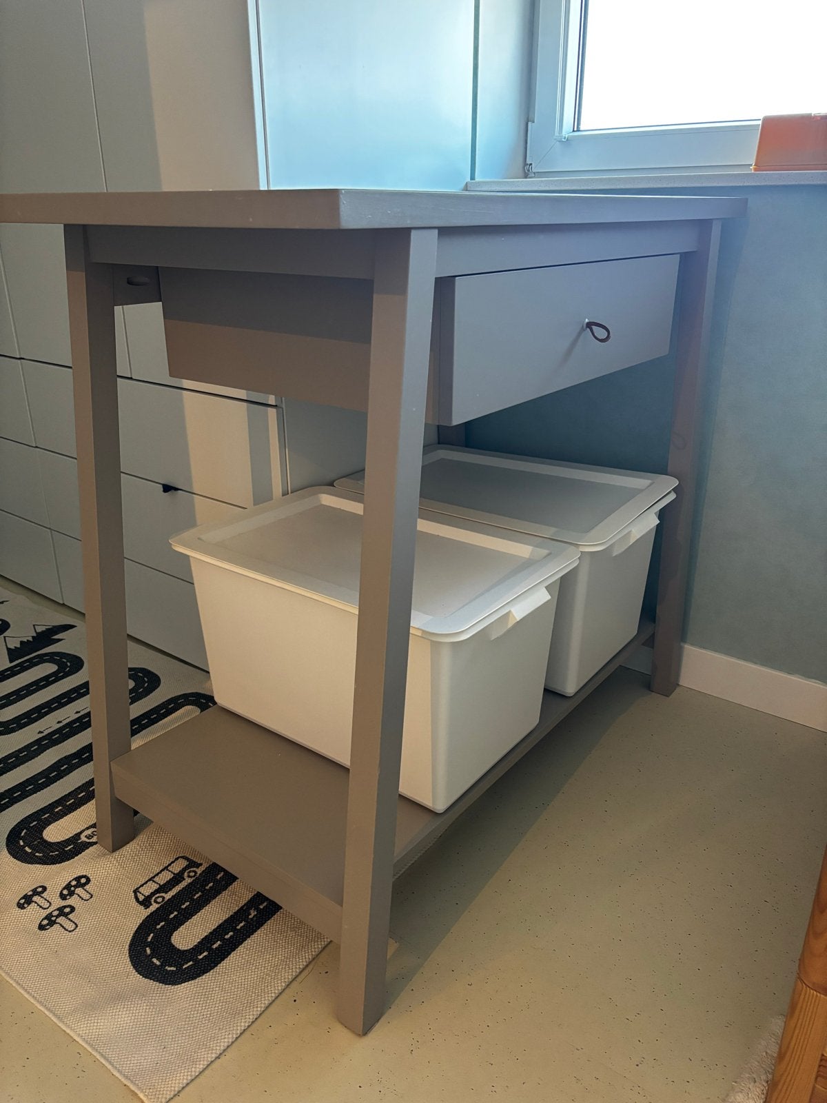 Praktische commode met lade en opbergruimte, Ophalen, Gebruikt, 50 tot 70 cm, 75 tot 100 cm