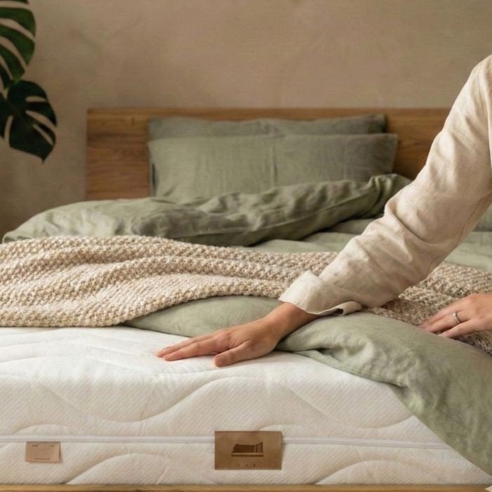 Mooi biologisch natuurlatex matras 160x 200 Dormiente, Ophalen, Natuurlijk, natuurlatex, latex, Gebruikt, Beige