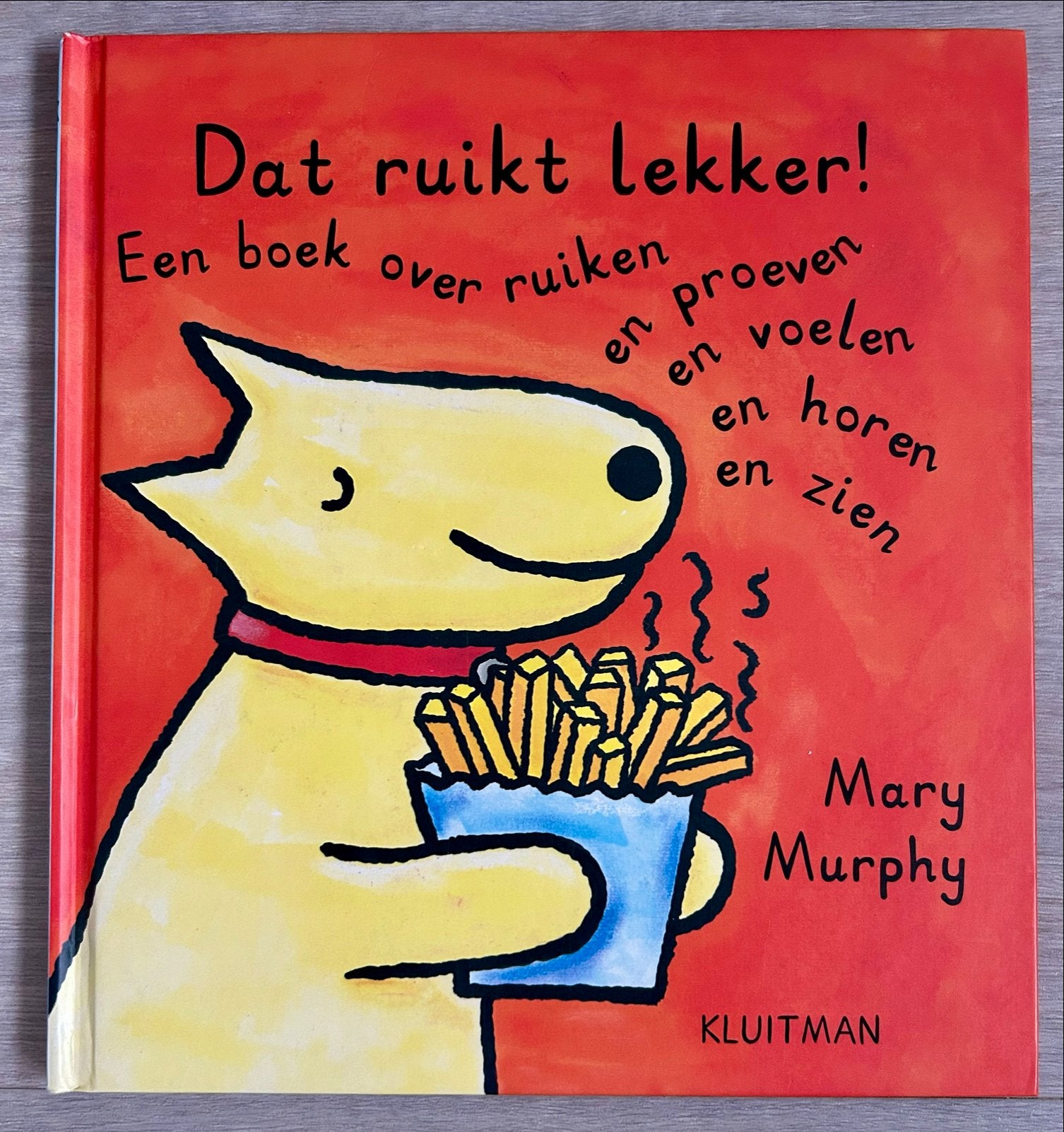 Dat ruikt lekker! Een boek over ruiken, proeven, voelen, Ophalen of Verzenden, Zo goed als nieuw, 2 tot 3 jaar, Uitklap-, Voel- of Ontdekboek