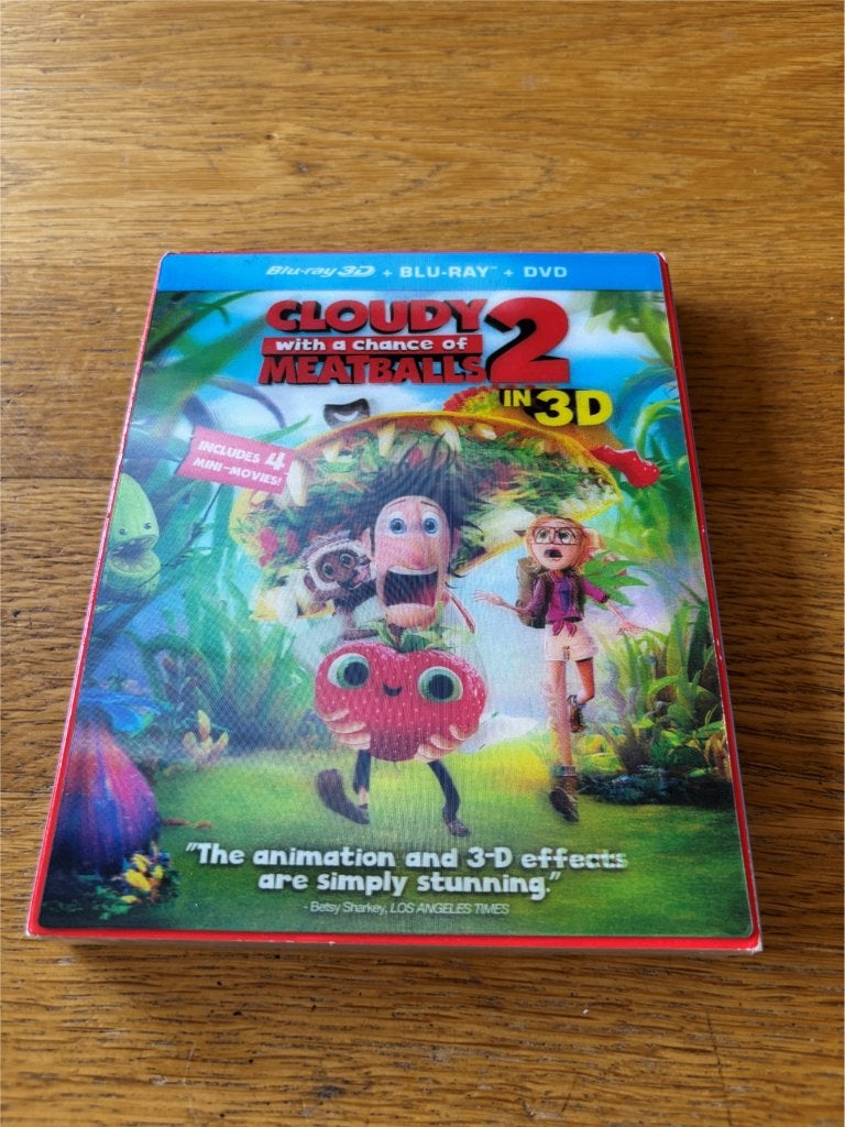 Blu-ray's + Dvd Cloudy With a Chance of Meatballs 2 3D, Cd's en Dvd's, Ophalen of Verzenden, Nieuw in verpakking, Tekenfilms en Animatie