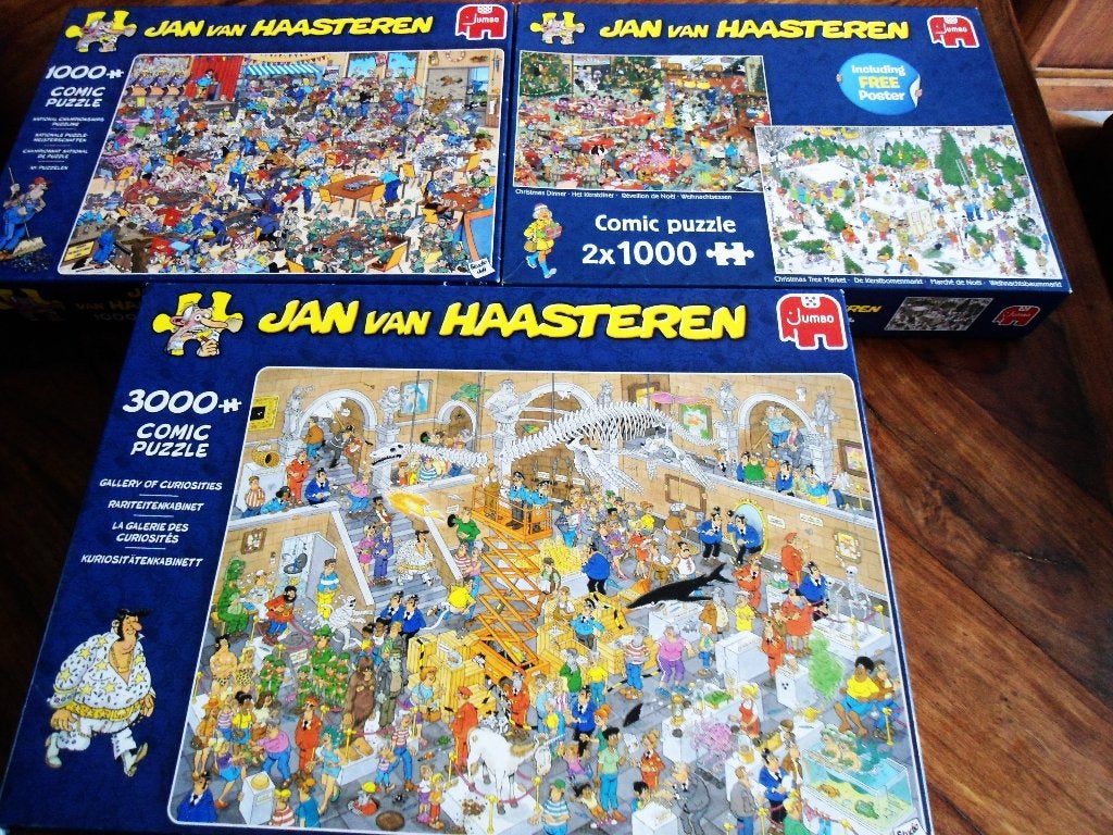 v. Haasteren puzzel 1000, DUO 2x1000 en 3000 stukjes, Ophalen, 500 t/m 1500 stukjes, Zo goed als nieuw, Legpuzzel