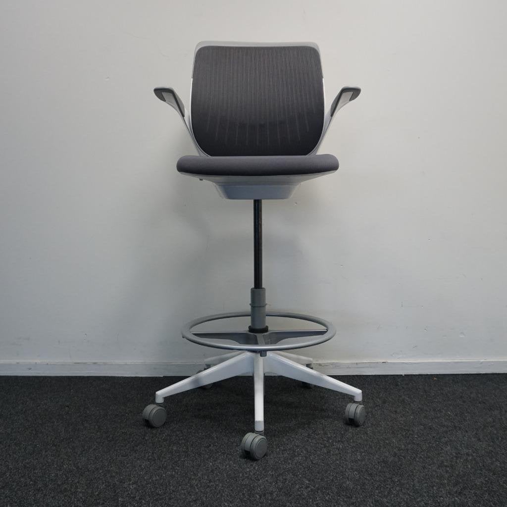 Steelcase Cobi Chair | Baliestoel | Grijs/Wit |  ZGAN, -, -, Ophalen of Verzenden, Zo goed als nieuw