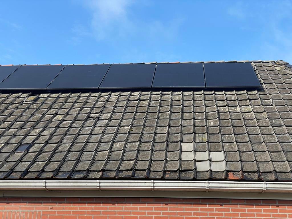 Platte friese dakpannen. Ongeveer 130m2, Doe-het-zelf en Verbouw, Ophalen, Gebruikt, Steen of Klei, 15 m² of meer