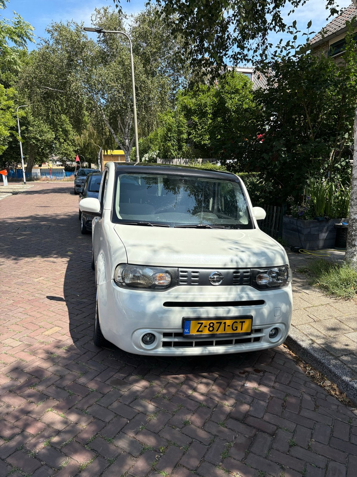 Nissan Cube 1.6 | CarPlay | Pano | Keyless | Camera, Voorwielaandrijving, 4 cilinders, 1165 kg, Wit