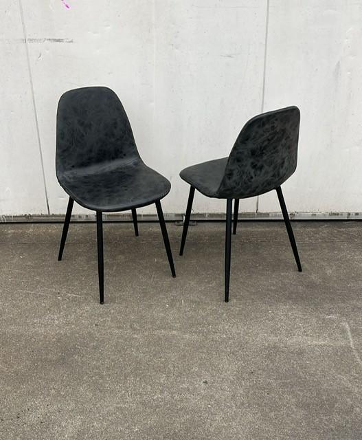 4 stuks Luxe Horeca restaurant stoelen kunstleder nieuw, Ophalen, Zwart, Nieuw, Vier