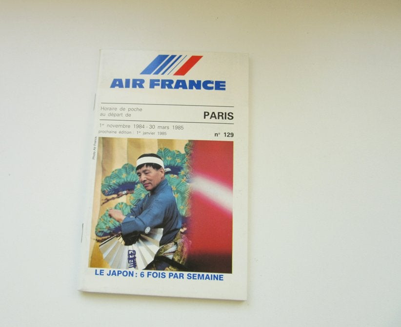 Air France timetable nov 1984-mar 1985, Verzamelen, Verzenden, Zo goed als nieuw, Overige typen