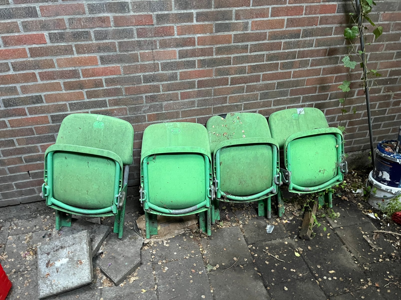 4 FC Groningen tribune stoelen, Ophalen of Verzenden, Gebruikt, Overige typen