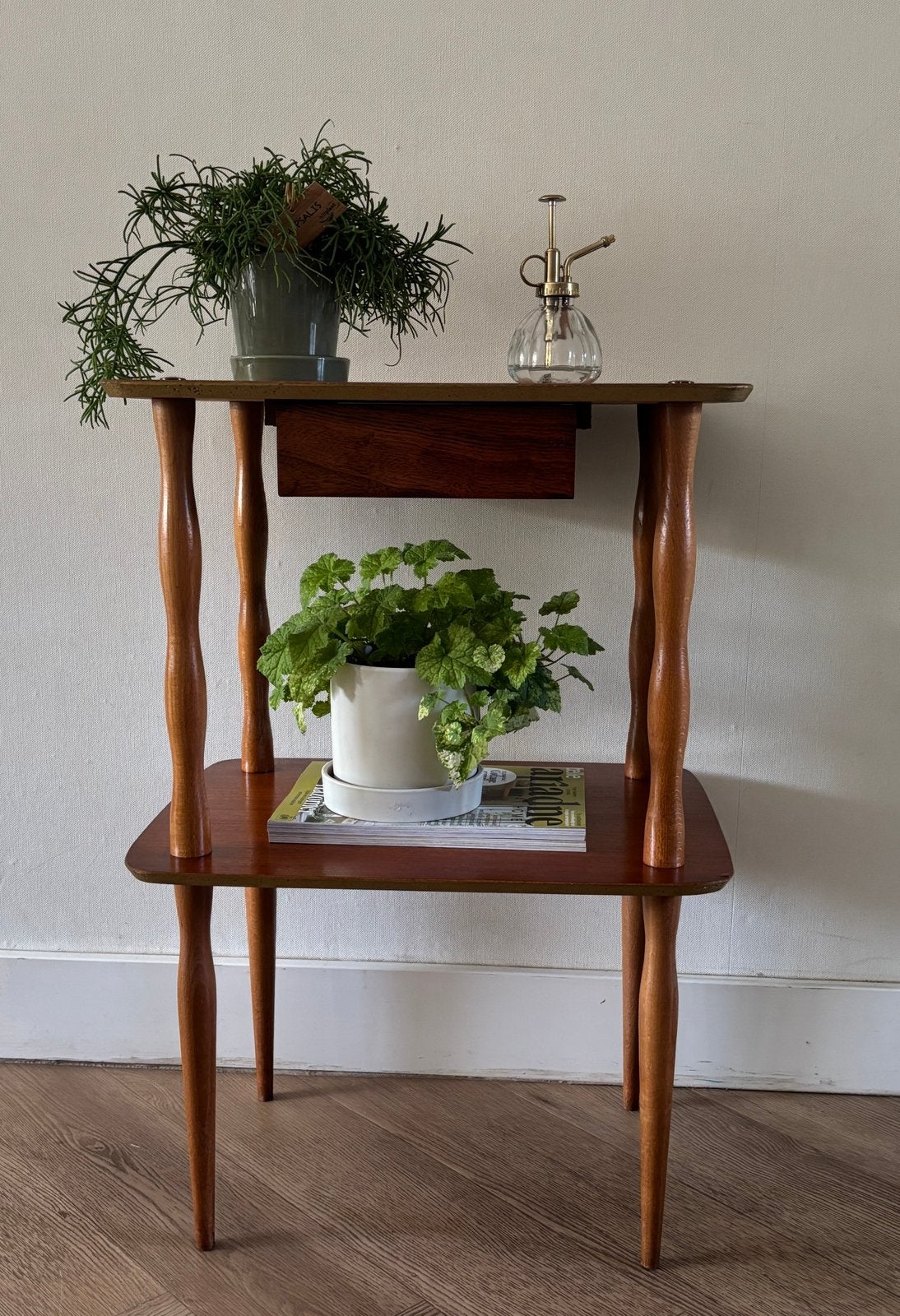 Art deco plantentafel/ bijzettafel, Huis en Inrichting, Ophalen, 50 tot 100 cm, Zo goed als nieuw, 25 tot 50 cm