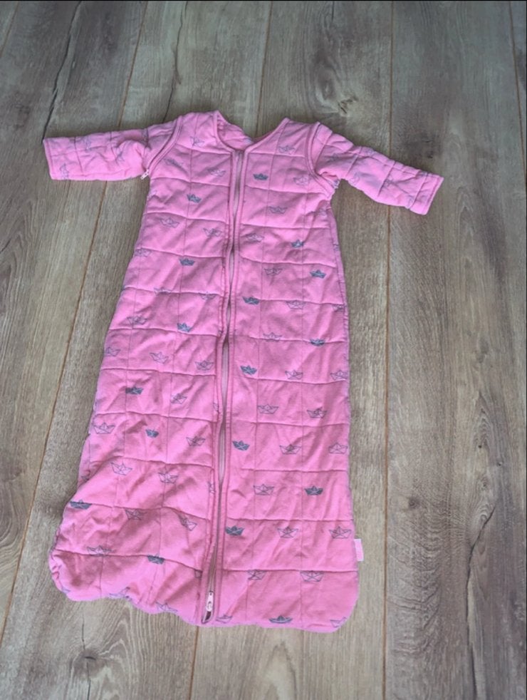 Jollein Slaapzak 90 cm 4 Seizoenen Roze, Gebruikt, Jollein, Ophalen of Verzenden, Gevoerd