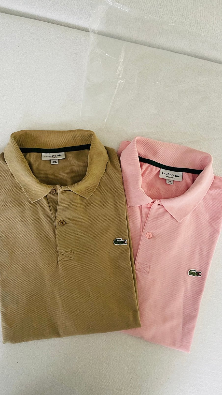 Nieuw Lacoste Regular Fit Polo - Roze en Beige - Maat 3XL, Kleding | Heren, Lacoste, Nieuw, Overige maten, Ophalen of Verzenden