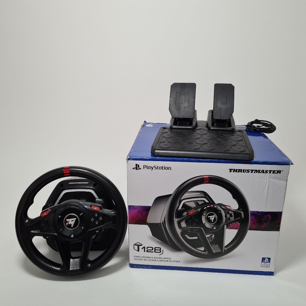 Thrustmaster T128 Race Stuur met Pedalen voor PS5/PS4/PC, Ophalen of Verzenden, Gebruikt, Racen en Vliegen