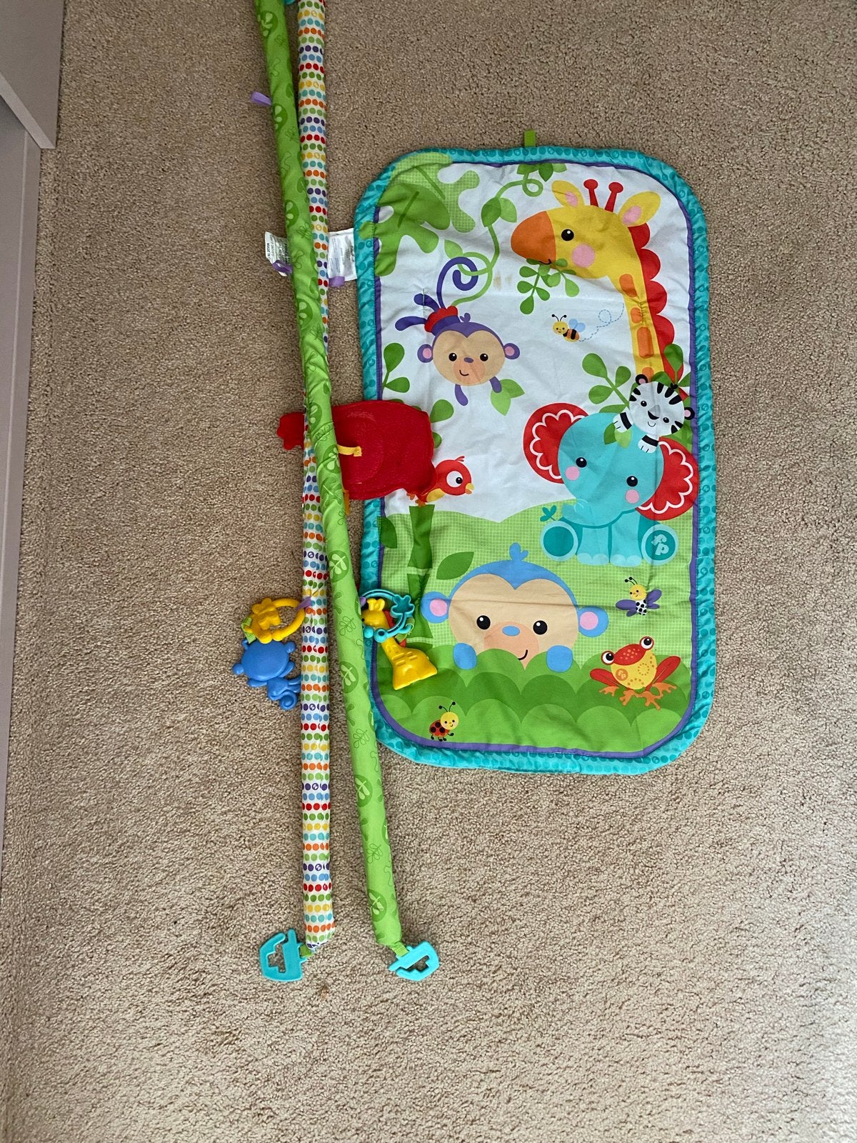 Fisher-Price Speelkleed met Babygym - Jungle Thema, Kinderen en Baby's, Speelgoed | Babyspeelgoed, Ophalen, Zo goed als nieuw
