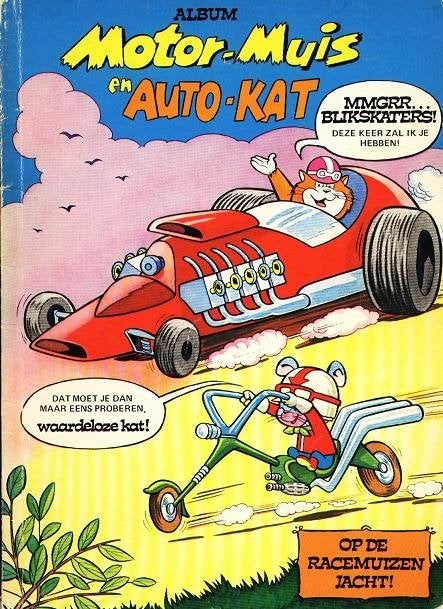 Motor-muis en Auto-kat - Racemuizen - Hanna - Barbera's, Boeken, Gelezen, Ophalen of Verzenden, Hanna - Barbera's, Eén stripboek