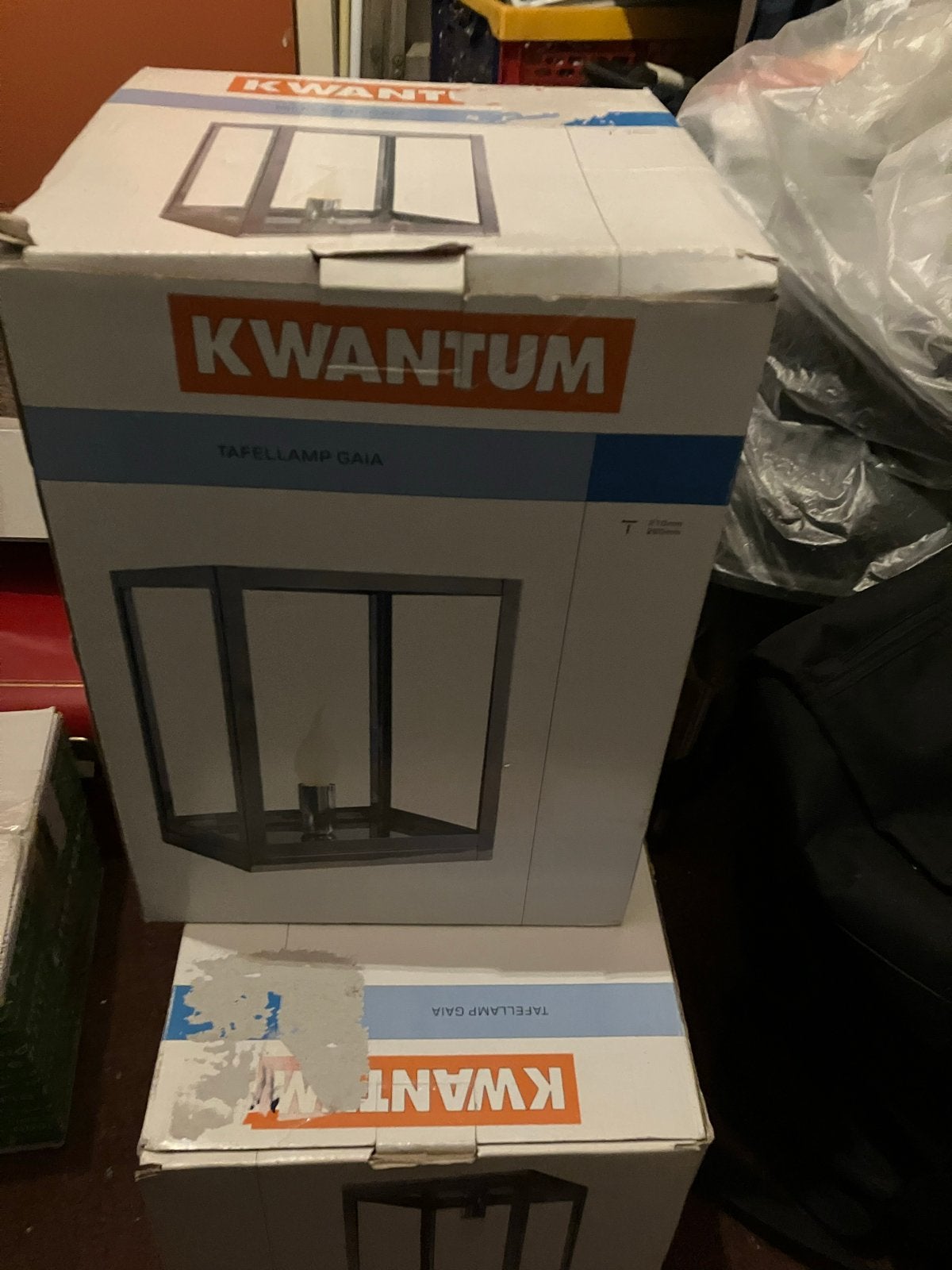 Kwantum Tafellamp Gaia - Nieuw in doos, Ophalen, Overige merken, Nieuw, Zwart