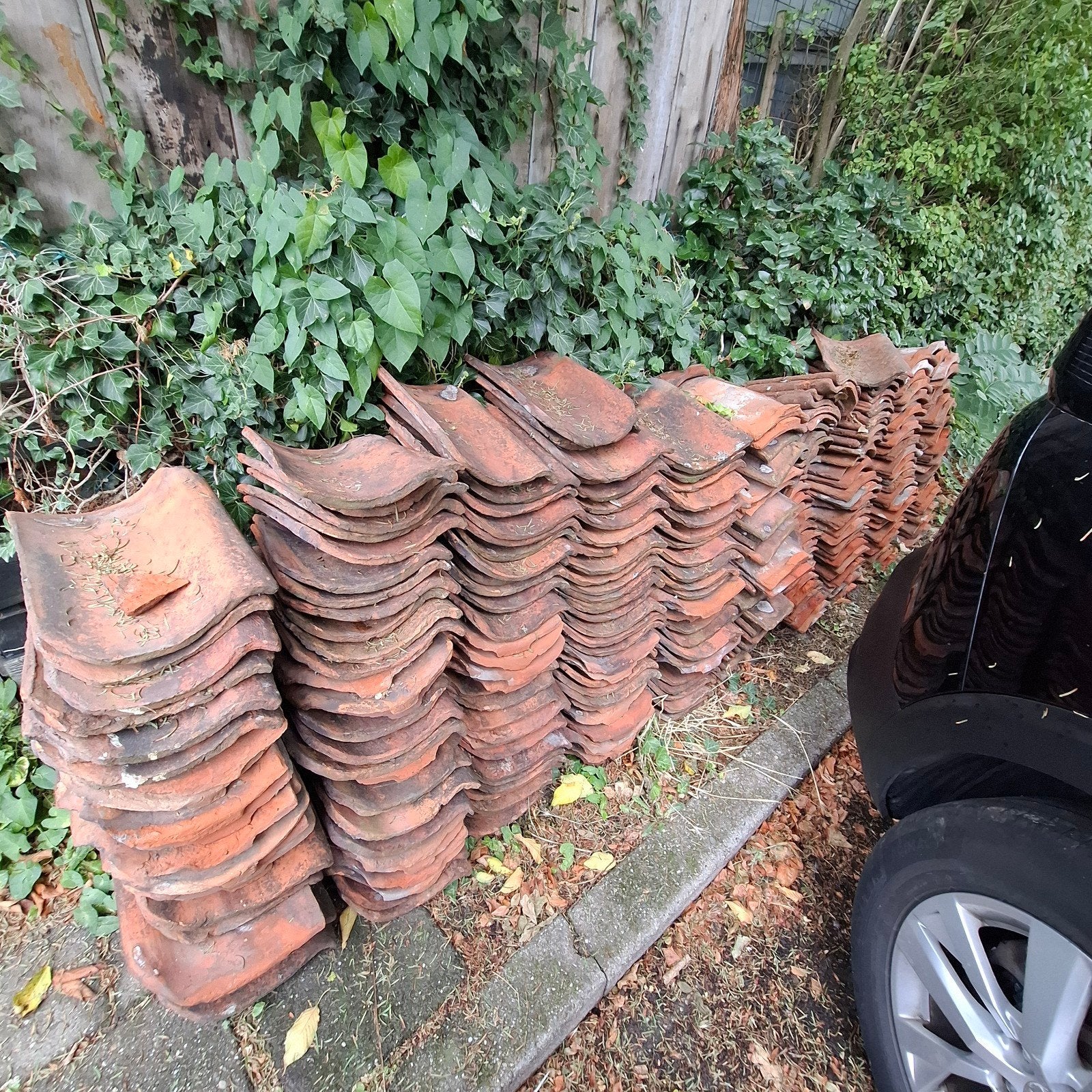 Gebruikte dakpannen - ca. 35 cm lang oud hollands, Ophalen, Gebruikt, Steen of Klei, 15 m² of meer