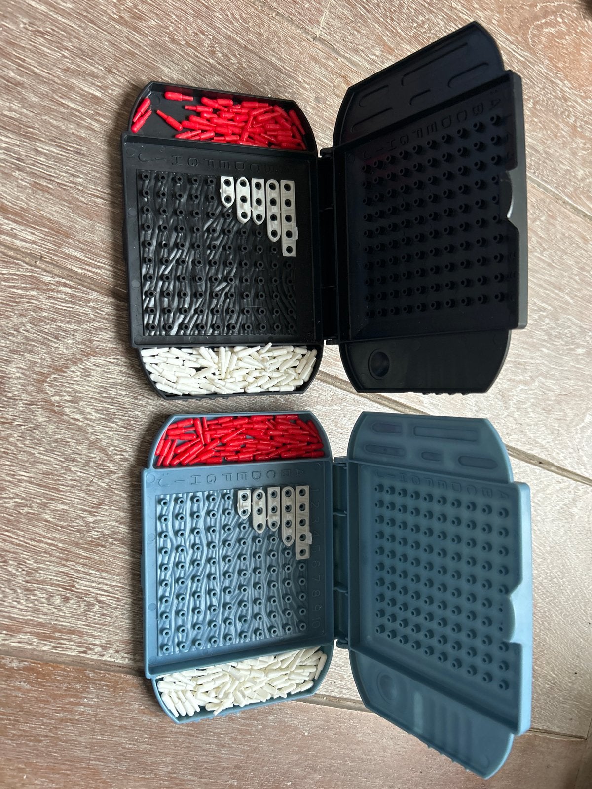Zeeslag Reisspel - MB (2 stuks), Een of twee spelers, Ophalen of Verzenden, Gebruikt, Reisspel