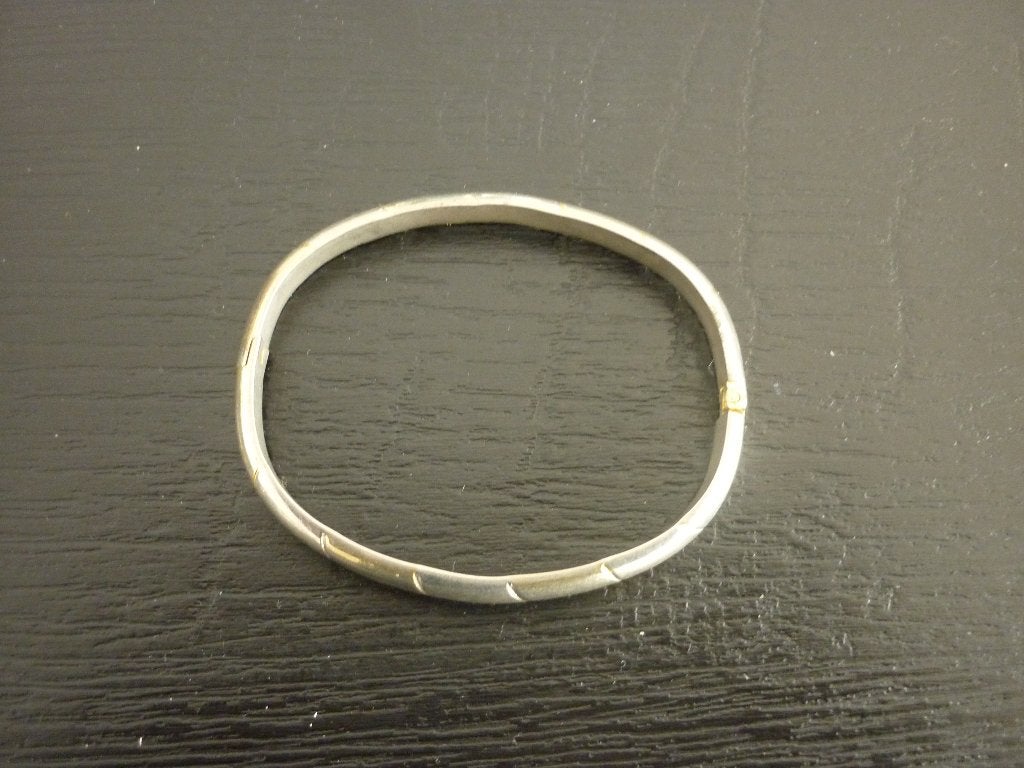 Armband metaal / stalen slavenarmband / slaven armbandje, Ophalen of Verzenden, Zo goed als nieuw, Zilver, Overige materialen