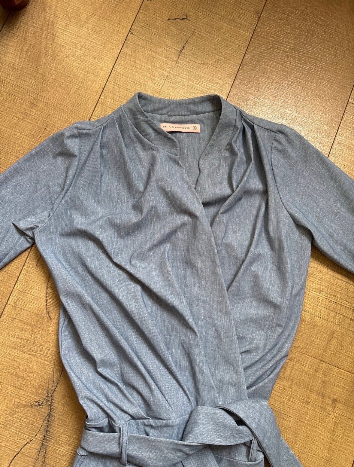 Studio Anneloes Travelstof Denim Jumpsuit S - INGEKORT!, Verzenden, Zo goed als nieuw, Maat 36 (S), Blauw