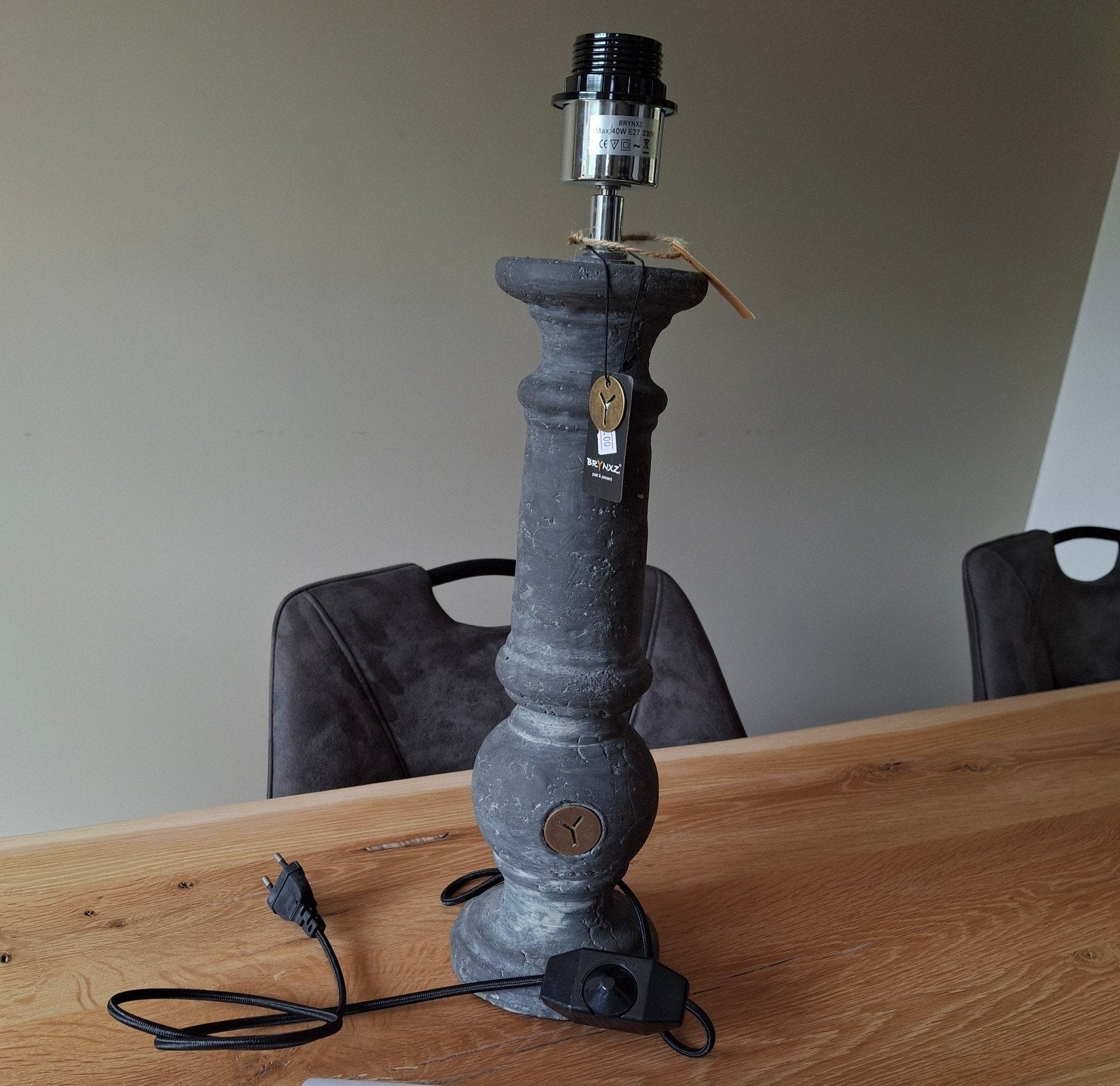 Lampvoet Brynxz. Nieuw. Zonder kap., Ophalen