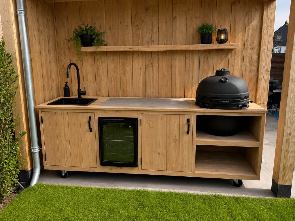 Douglas buitenkeuken Deluxe met koelkast en Wasbak