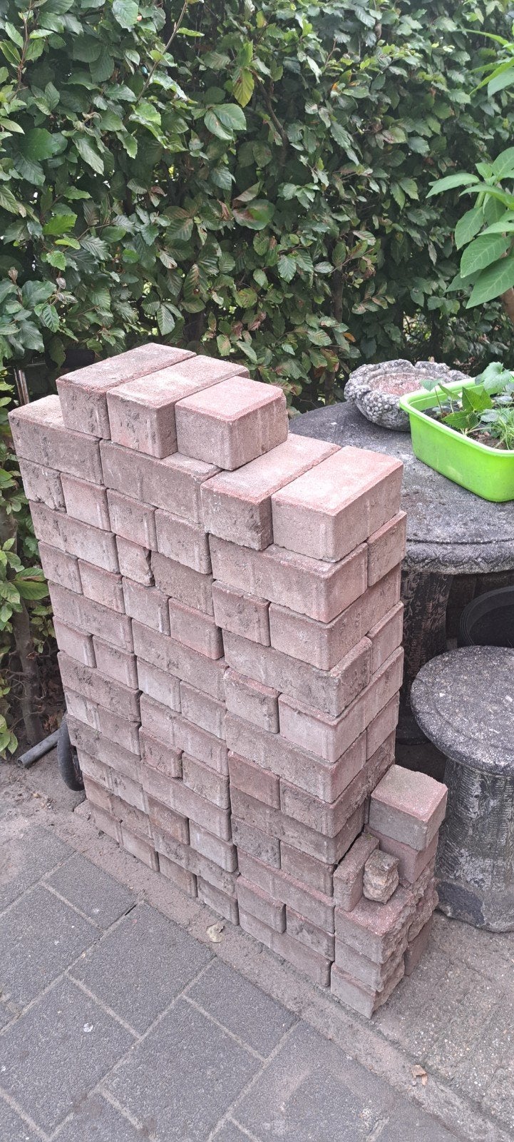 gratis stenen betonklinkers, Ophalen, Gebruikt, Klinkers