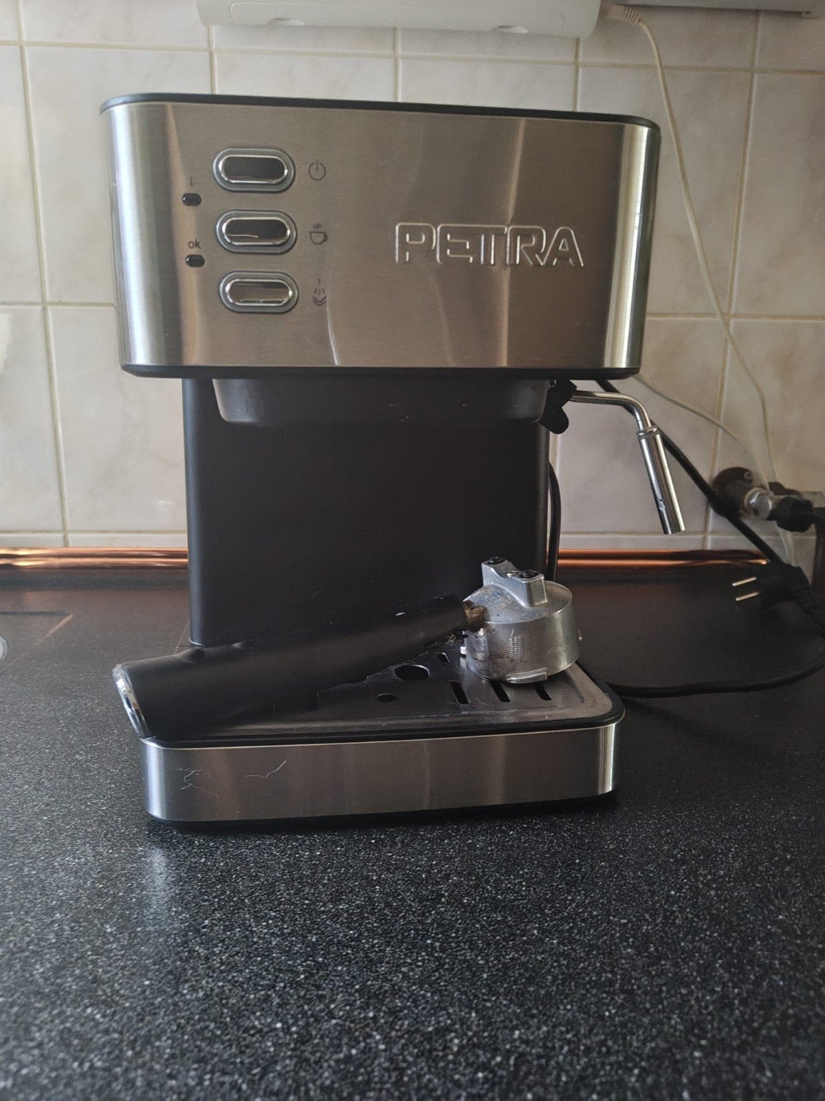 Petra Handmatige Espressomachine met Melkopschuimer, Espresso apparaat, 10 kopjes of meer, Gemalen koffie, Ophalen of Verzenden
