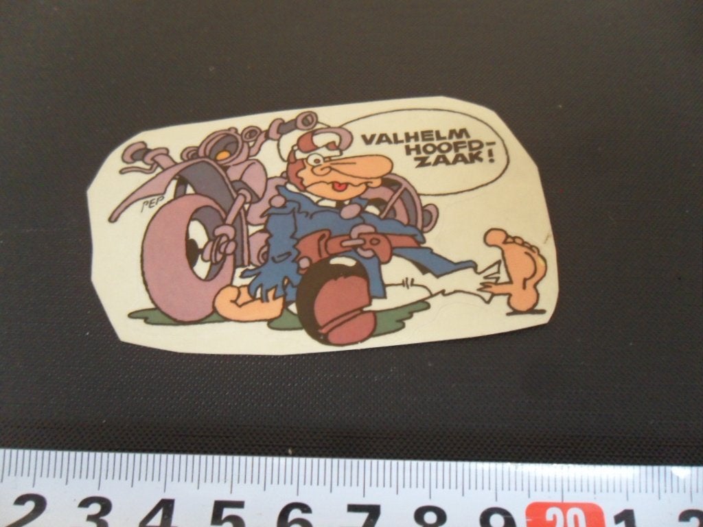 sticker strip eppo pep valhelm hoofdzaak, Ophalen of Verzenden, Zo goed als nieuw
