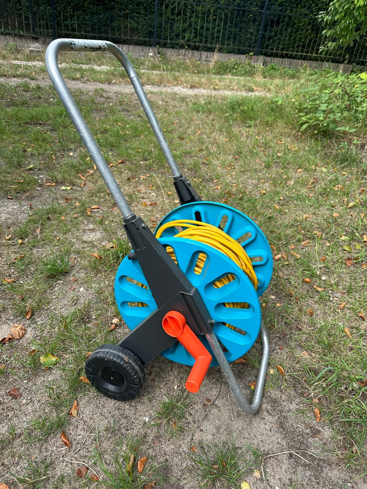 Gardena slangenwagen, Ophalen, Gebruikt